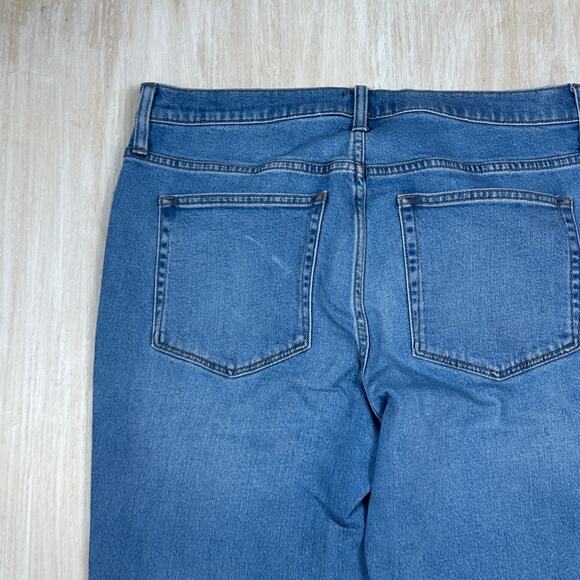 J Crew Essential Straight Jean Denim Women's Blue High Rise Casual Jeans 32 - Picture 14 of 15